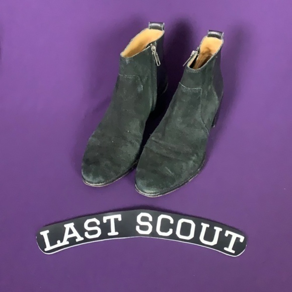 Madewell Black Suede/Leather Ankle Boot